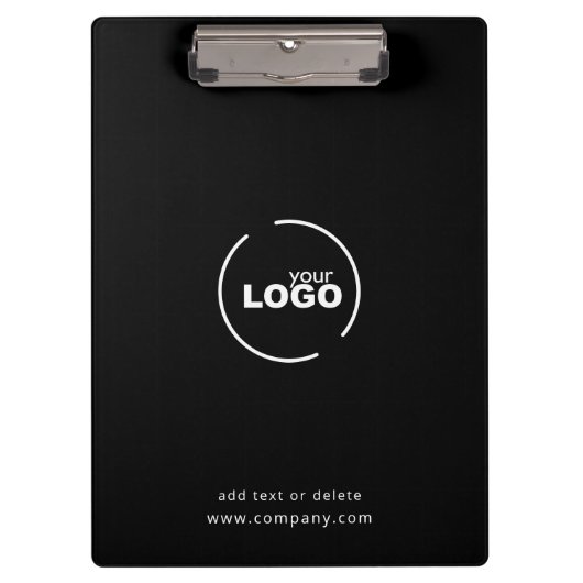 Porte-bloc Logo professionnel moderne pour entreprise Noir &  (Devant)