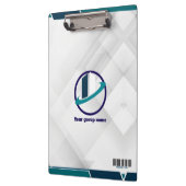 Porte-bloc Logo & QR CODE fond blanc (Gauche)