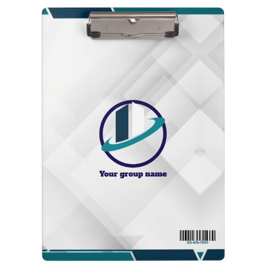 Porte-bloc Logo & QR CODE fond blanc (Devant)