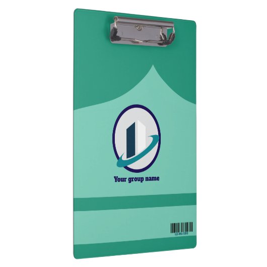 Porte-bloc Logo & QR CODE fond vert (Swatch)