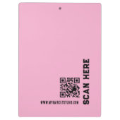 Porte-bloc logo Salon de coiffure Black Pink Pro (Dos)