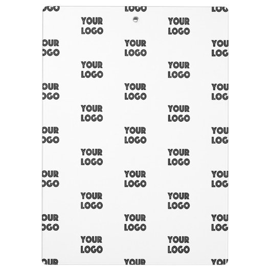 Porte-bloc Logo simple à répéter | Blanc (Dos)