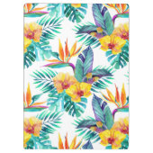 Porte-bloc L'oiseau du paradis et le motif | d'orchidée (Dos)