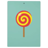Porte-bloc Lollipop rouge spirale (Dos)