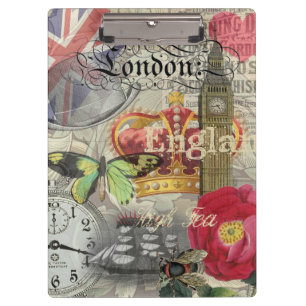 Porte-bloc Londres Angleterre Voyage Europe Vintage Art