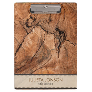 Porte-bloc Look bois Brown