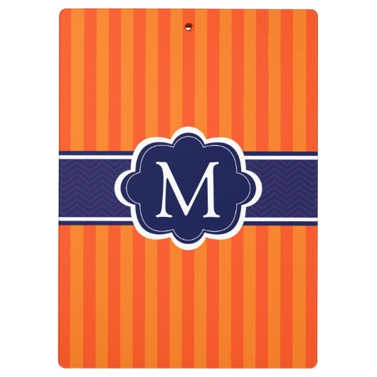 Porte-bloc L'orange barre l'initiale faite sur commande de (Dos)