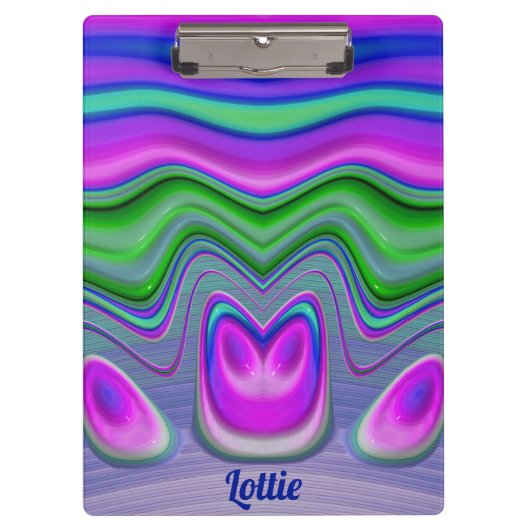 Porte-bloc LOTTIE ~ 3D! Rose, Violet, Vert, Bleu (Devant)
