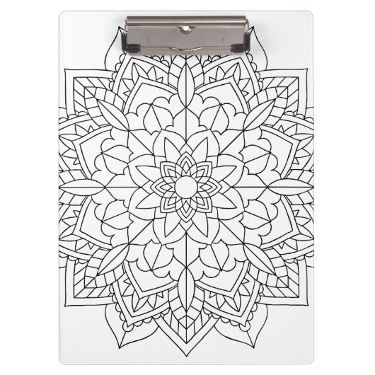 Porte-bloc Lotus Flower Mandala (Devant)