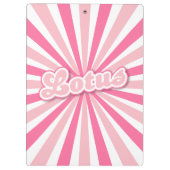 Porte-bloc Lotus rose (Dos)