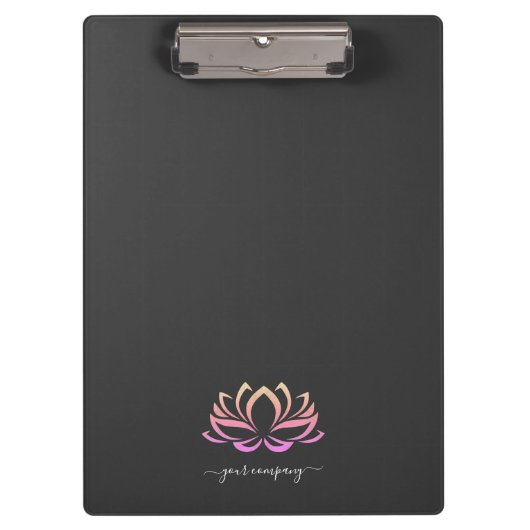 Porte-bloc Lotus Thérapiste Spa Yoga (Devant)