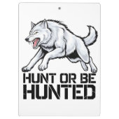 Porte-bloc Loup alpha : chasse ou chasse (Dos)
