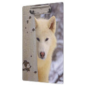 Porte-bloc Loup blanc (Gauche)