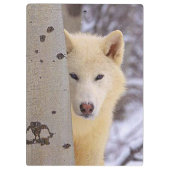 Porte-bloc Loup blanc (Dos)