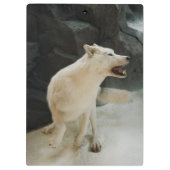 Porte-bloc Loup blanc (Dos)