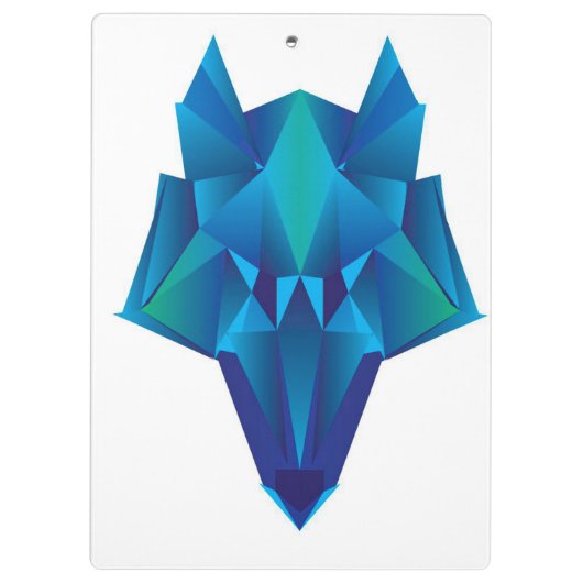 Porte-bloc loup bleu (Dos)