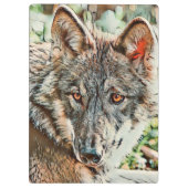 Porte-bloc loup cinglé (Dos)