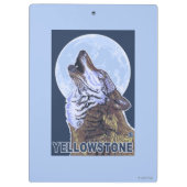 Porte-bloc Loup de YellowstoneHowling (Dos)