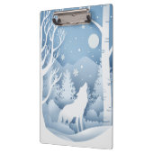 Porte-bloc Loup d'hiver (Gauche)