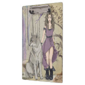 Porte-bloc Loup et Elfe (Gauche)