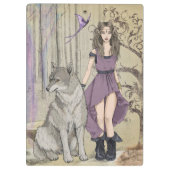 Porte-bloc Loup et Elfe (Dos)