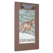 Porte-bloc Loup gris StandingSouth Dakota (Swatch)