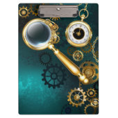 Porte-bloc Loupe en style Steampunk (Devant)