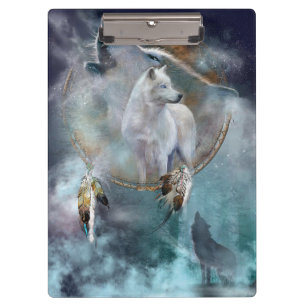 Porte-bloc Loups et Dreamcatcher