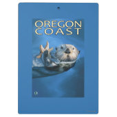 Porte-bloc Loutre de mer de côte de l'Orégon (Dos)
