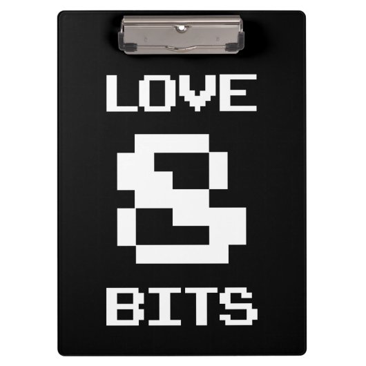 Porte-bloc Love 8 bits (Devant)