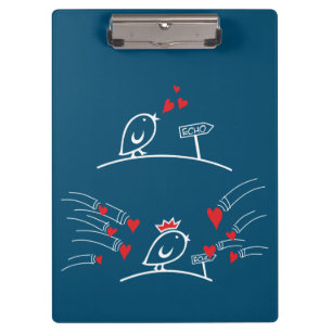 Porte-bloc LOVE ECHO - Comic Birds Tweetlercools 2