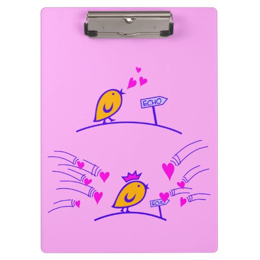 Porte-bloc LOVE ECHO - Comic Birds Tweetlercools 3 (Devant)