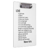 Porte-bloc Love is patient, love is kind (Swatch)