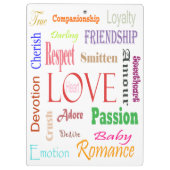 Porte-bloc Love Synonyms par Shirley Taylor (Dos)
