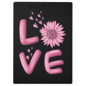 Porte-bloc Love Tournesol Rose (Dos)