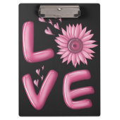 Porte-bloc Love Tournesol Rose (Devant)
