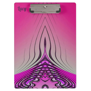 Porte-bloc LUCY ~ 3D ! ~ Rose violet et noir original ~