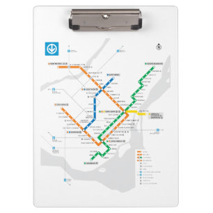 Porte-bloc Lumière de carte de souterrain de métro de STM