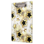 Porte-bloc Lumière transparente avec étoiles or (Gauche)