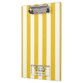 Porte-bloc Lumineuses rayures jaunes et blanches Modernes Per (Gauche)