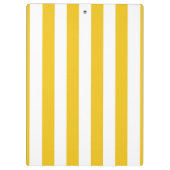 Porte-bloc Lumineuses rayures jaunes et blanches Modernes Per (Dos)