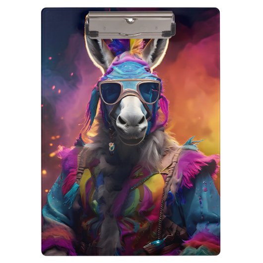 Porte-bloc Lunettes bleues Funky Donkey (Devant)