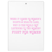 Porte-bloc Lutter pour les femmes (Dos)