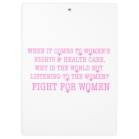 Porte-bloc Lutter pour les femmes (Dos)