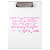 Porte-bloc Lutter pour les femmes (Devant)