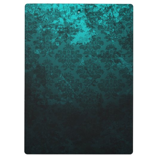 Porte-bloc Luxe Damask or Frame monogramme (Dos)