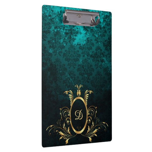 Porte-bloc Luxe Damask or Frame monogramme (Swatch)