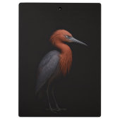 Porte-bloc Luxe Noir 4, Aigrette Roussâtre (Dos)