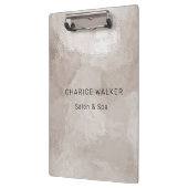 Porte-bloc luxueux salon perle métallique monogramme (Gauche)