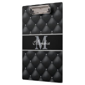 Porte-bloc luxurious black design monogramed personalized (Gauche)